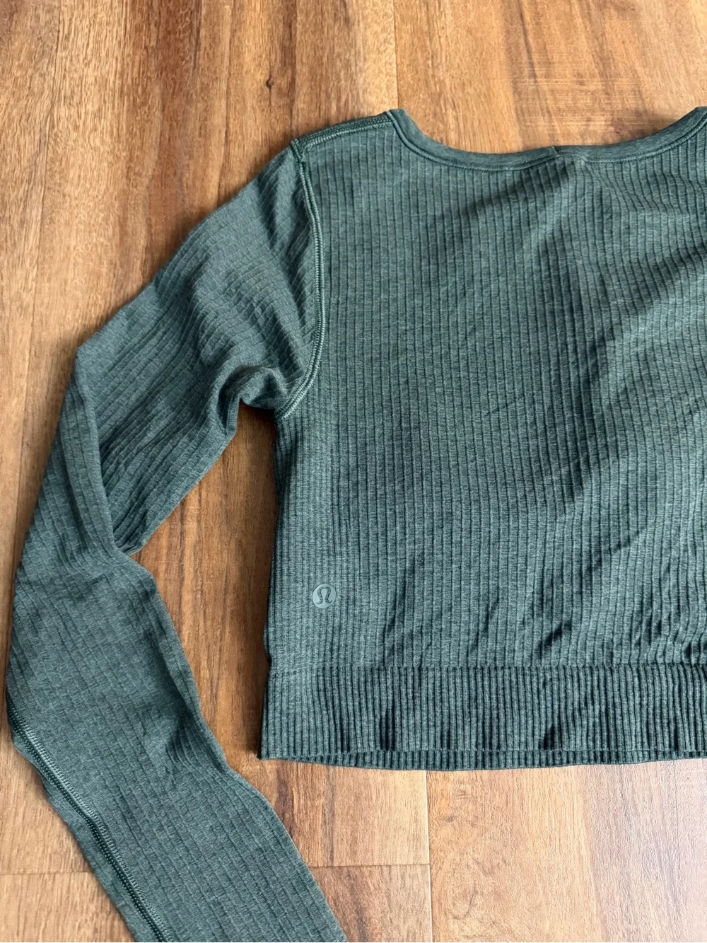 Lululemon Ebb to Street Long Sleeve Rainforest Green Size 6
